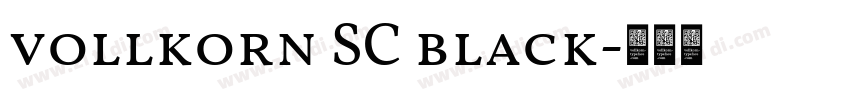 vollkorn SC black字体转换